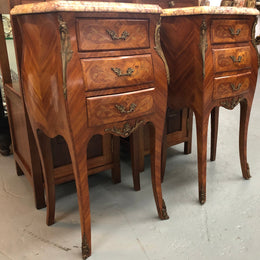 Pair of French Mini Commode Bedsides