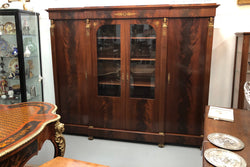Superb Four Door French Empire Flame Mahogany Bookcase | Antique & Vintage | Moonee Ponds Antiques | Australia Wide Delivery