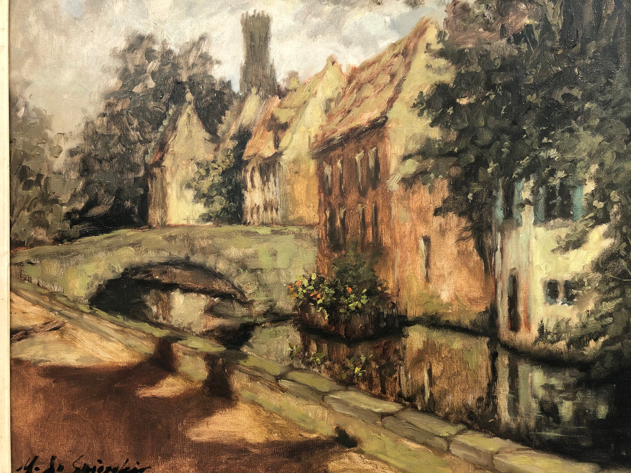 Beautiful French oil painting | Antique & Vintage | Moonee Ponds Antiques | Australia Wide Delivery