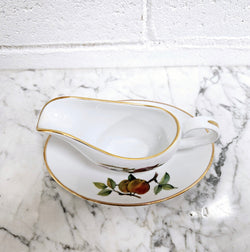 Worcester Evesham Small Jug and Saucer | Antique & Vintage | Moonee Ponds Antiques | Australia Wide Delivery