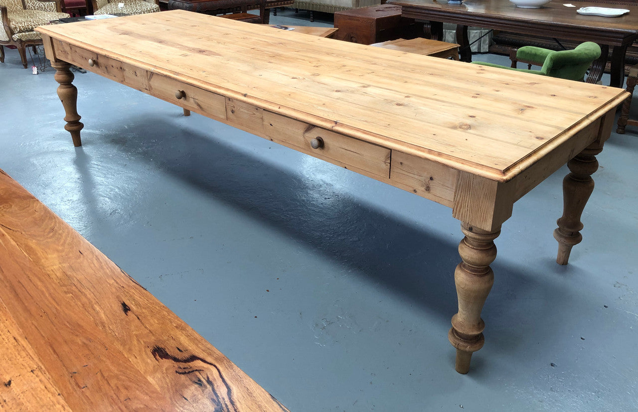Amazing Baltic Pine Long Dining Table | Antique & Vintage | Moonee Ponds Antiques | Australia Wide Delivery