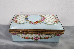 Beautiful Rare Antique German Porcelain Limoges Style Stamp Box | Antique & Vintage | Moonee Ponds Antiques | Australia Wide Delivery