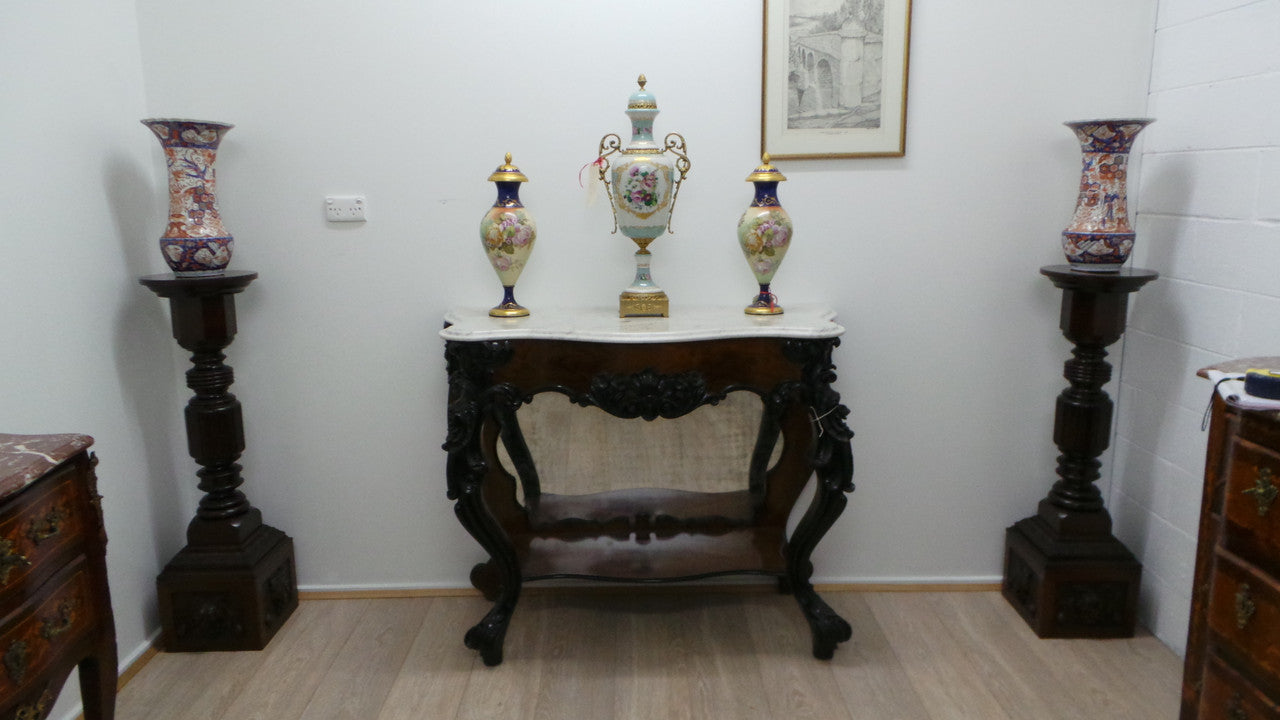 A Rare Pair Australian Pedestals | Antique & Vintage | Moonee Ponds Antiques | Australia Wide Delivery