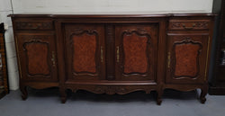 Fabulous French Walnut & Burr Walnut Four Door Sideboard | Antique & Vintage | Moonee Ponds Antiques | Australia Wide Delivery