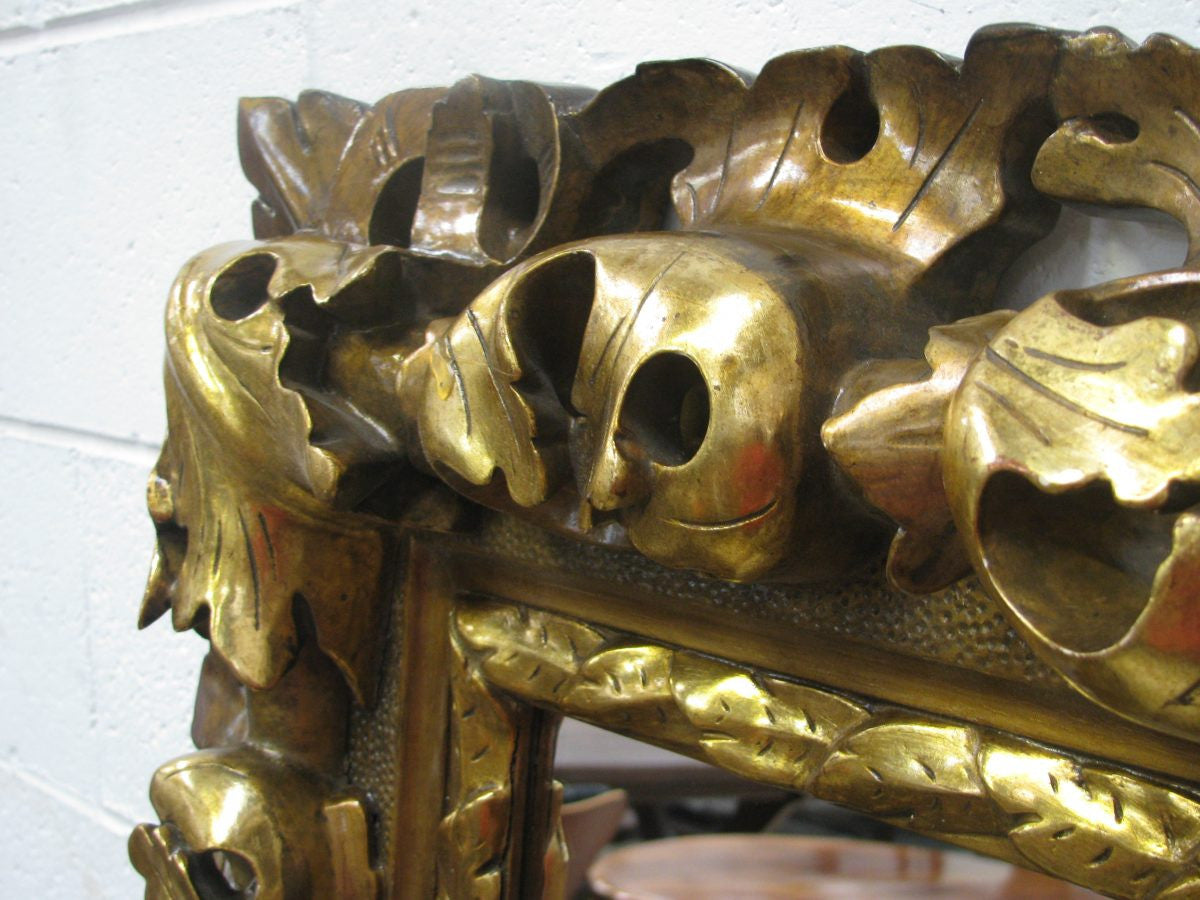 Antique French Gilt Baroque Style Mirror