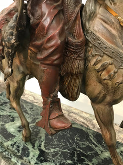 Large French Cold Painted Spelter And Bronze Statue By E L GUILLEMIN | Antique & Vintage | Moonee Ponds Antiques | Australia Wide Delivery
