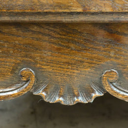 French Provincial Single Door Oak Buffet