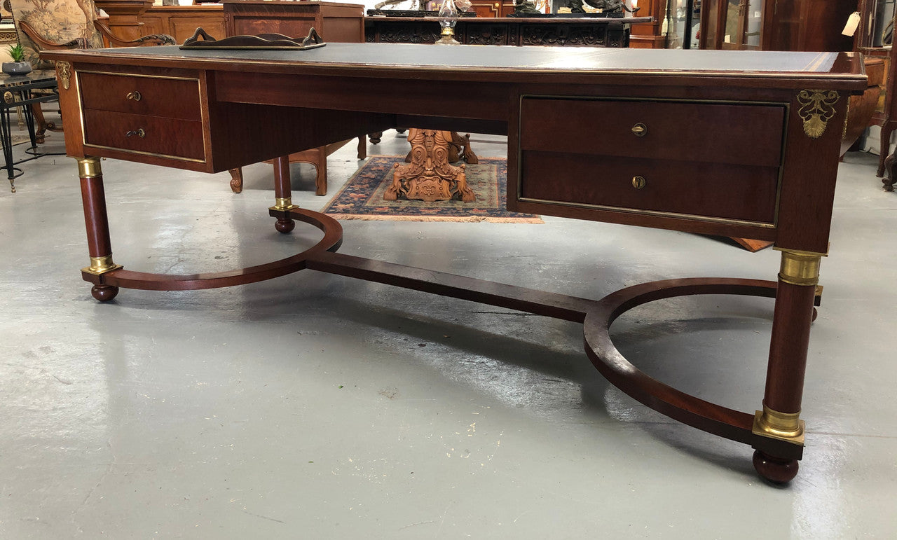 An Impressive French Deco Empire Mahogany Desk | Antique & Vintage | Moonee Ponds Antiques | Australia Wide Delivery