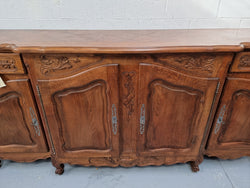 French Oak Louis XV Style Sideboard With Two Drawers & Four Cupboards | Antique & Vintage | Moonee Ponds Antiques | Australia Wide Delivery
