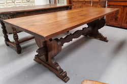 Solid French Oak Monastery Dining Table | Antique & Vintage | Moonee Ponds Antiques | Australia Wide Delivery