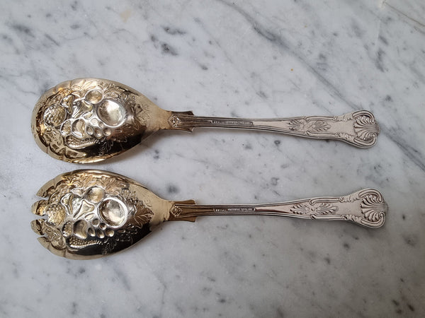 Pair Sheffield Silver Plate Berry Bowl Servers