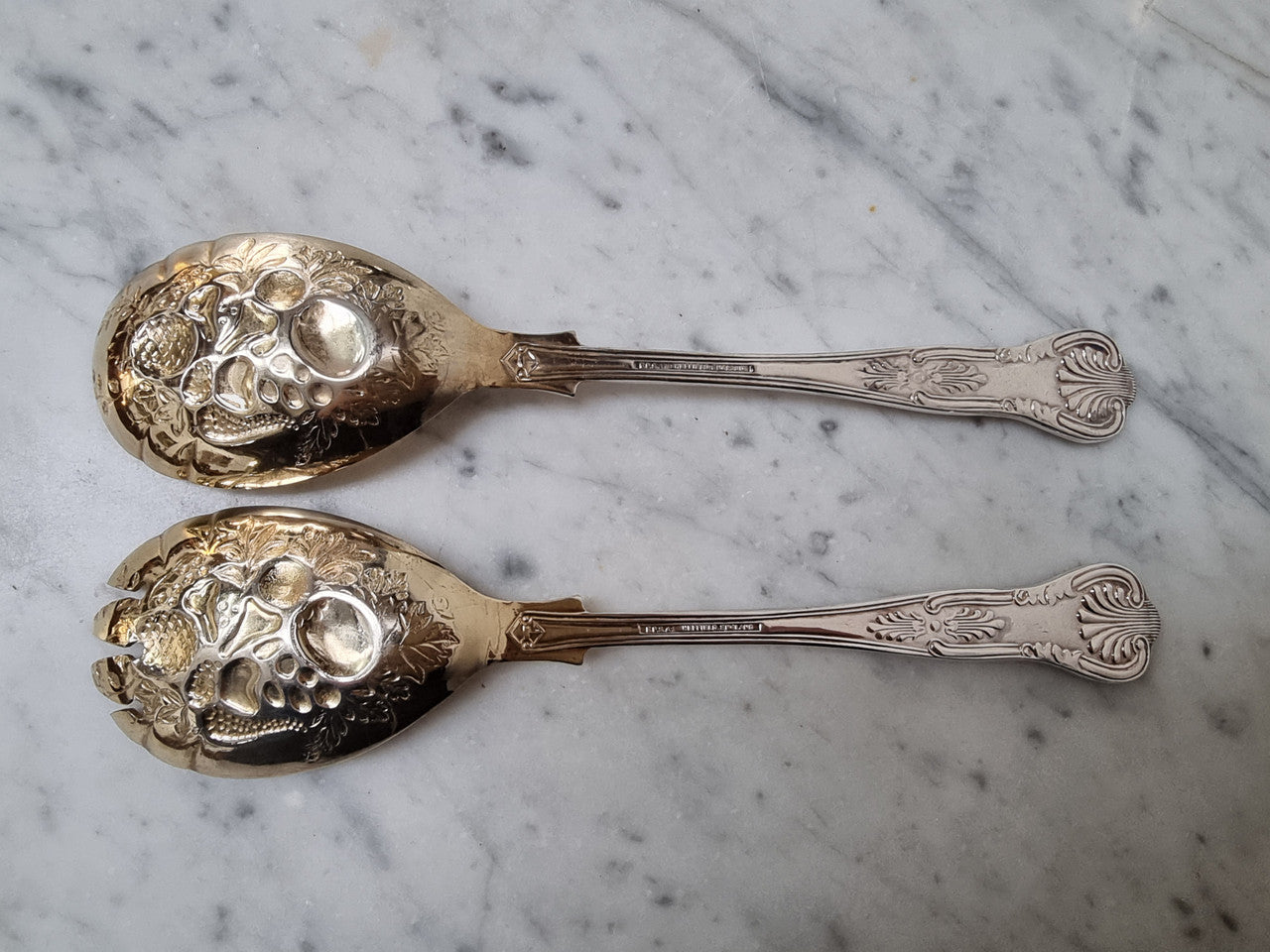 Pair Sheffield Silver Plate Berry Bowl Servers | Antique & Vintage | Moonee Ponds Antiques | Australia Wide Delivery