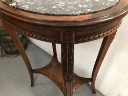 French Fruitwood Marble Top Occasional Table | Antique & Vintage | Moonee Ponds Antiques | Australia Wide Delivery