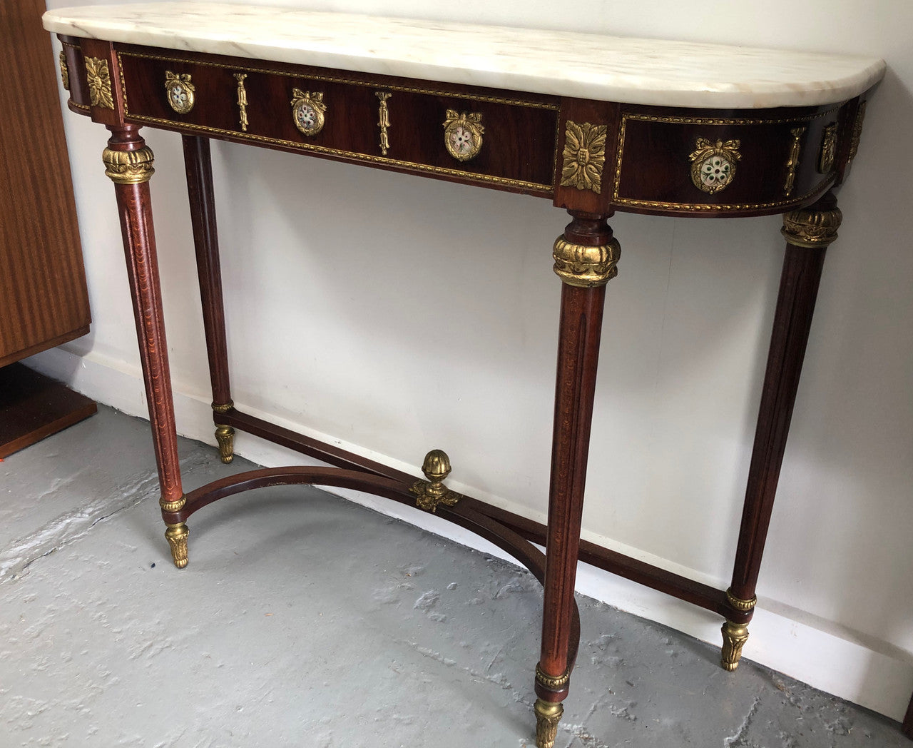 Narrow Mahogany Louis XVI Style Console Table | Antique & Vintage | Moonee Ponds Antiques | Australia Wide Delivery