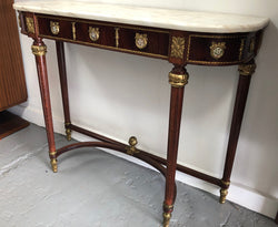 Narrow Mahogany Louis XVI Style Console Table | Antique & Vintage | Moonee Ponds Antiques | Australia Wide Delivery
