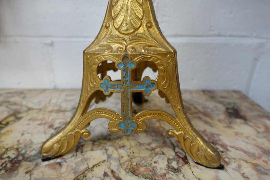 Antique French Gilt Brass Candelabra