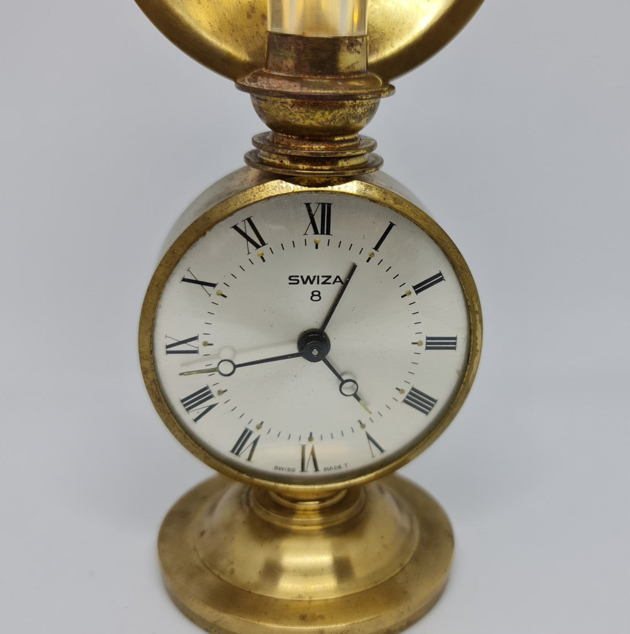 Vintage Mid-Century Swiza Desk-Side Table Alarm Clock | Antique & Vintage | Moonee Ponds Antiques | Australia Wide Delivery
