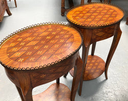 Pair Of High Quality Kingwood Louis XV Marquetry Inlaid Bedsides | Antique & Vintage | Moonee Ponds Antiques | Australia Wide Delivery