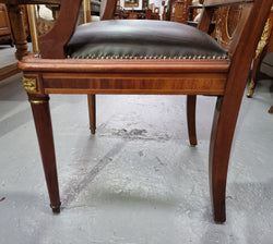 Imposing French Louis XV Style Inlaid Desk Chair with Ormolu Mounts | Antique & Vintage | Moonee Ponds Antiques | Australia Wide Delivery