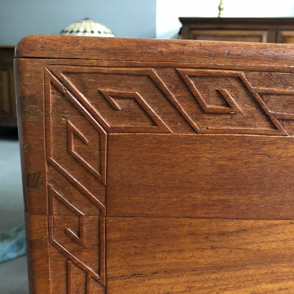 Chinese Carved Camphor Wood Chest