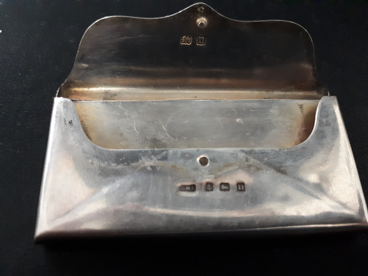 Antique Sterling Silver Envelope Stamp Case | Antique & Vintage | Moonee Ponds Antiques | Australia Wide Delivery