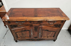 Attractive French Walnut Louis XV Style Sideboard Featuring Carving | Antique & Vintage | Moonee Ponds Antiques | Australia Wide Delivery