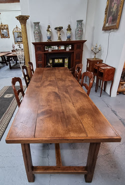 Cherrywood Stretcher Base French Farmhouse Table | Antique & Vintage | Moonee Ponds Antiques | Australia Wide Delivery