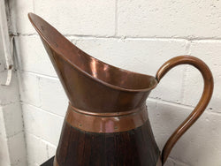 French Oak Coopered With Copper Large Jug | Antique & Vintage | Moonee Ponds Antiques | Australia Wide Delivery