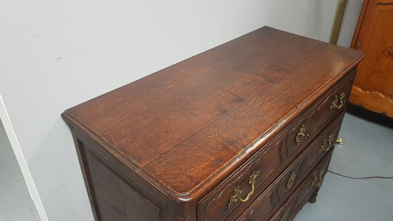 19th Century French Oak Three Drawer Commode | Antique & Vintage | Moonee Ponds Antiques | Australia Wide Delivery