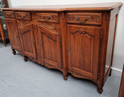 French Parquetry Top Cherry Wood Four-Door Sideboard | Antique & Vintage | Moonee Ponds Antiques | Australia Wide Delivery