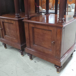 Pair of High End Mahogany Bedside Cabinets