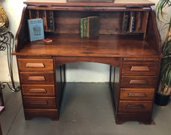 Fabulous Australian Roll Top Desk | Antique & Vintage | Moonee Ponds Antiques | Australia Wide Delivery