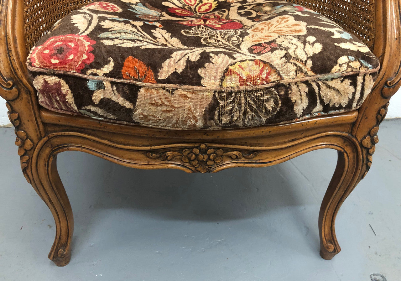 Antique French Cane Armchair