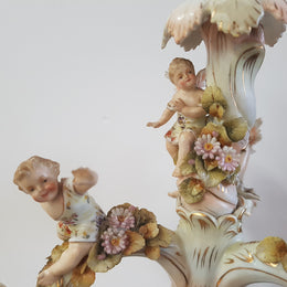 A superb 19th century Meissen style porcelain candelabra in good original condition.