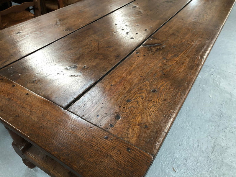 An 18th-Century French Oak Farmhouse Table