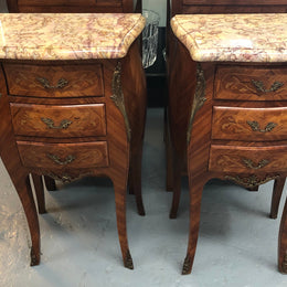 Pair of French Mini Commode Bedsides