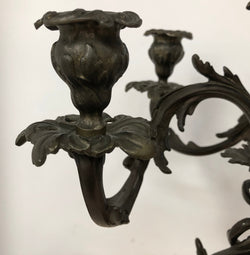 French Three Piece Gothic Style Bronze Clock Set | Antique & Vintage | Moonee Ponds Antiques | Australia Wide Delivery
