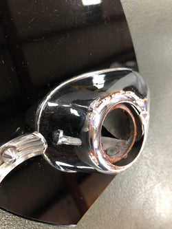Art Deco Black Glass & Chrome Dual Ink Well | Antique & Vintage | Moonee Ponds Antiques | Australia Wide Delivery