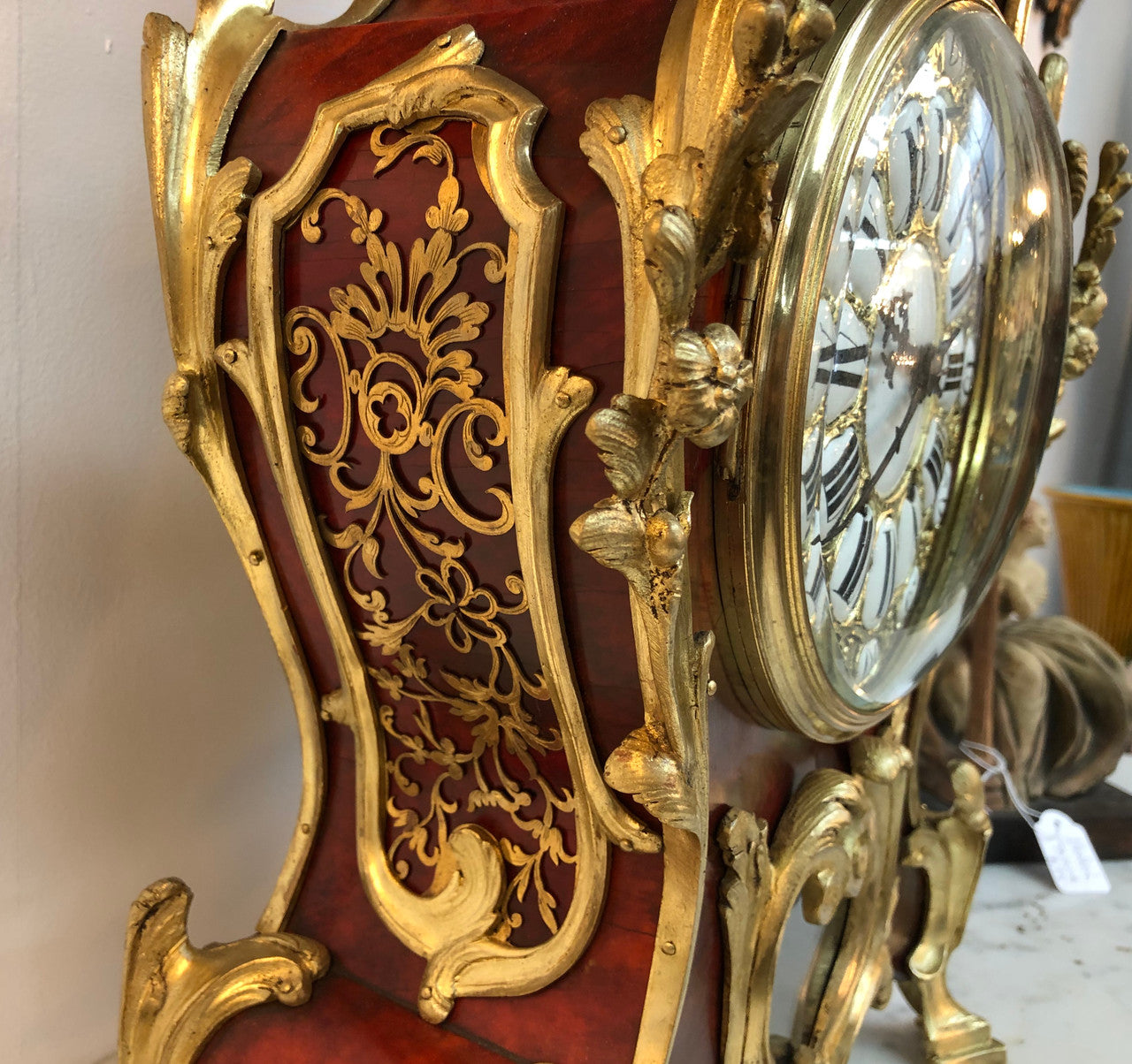 Sensational French Boulle mantle clock