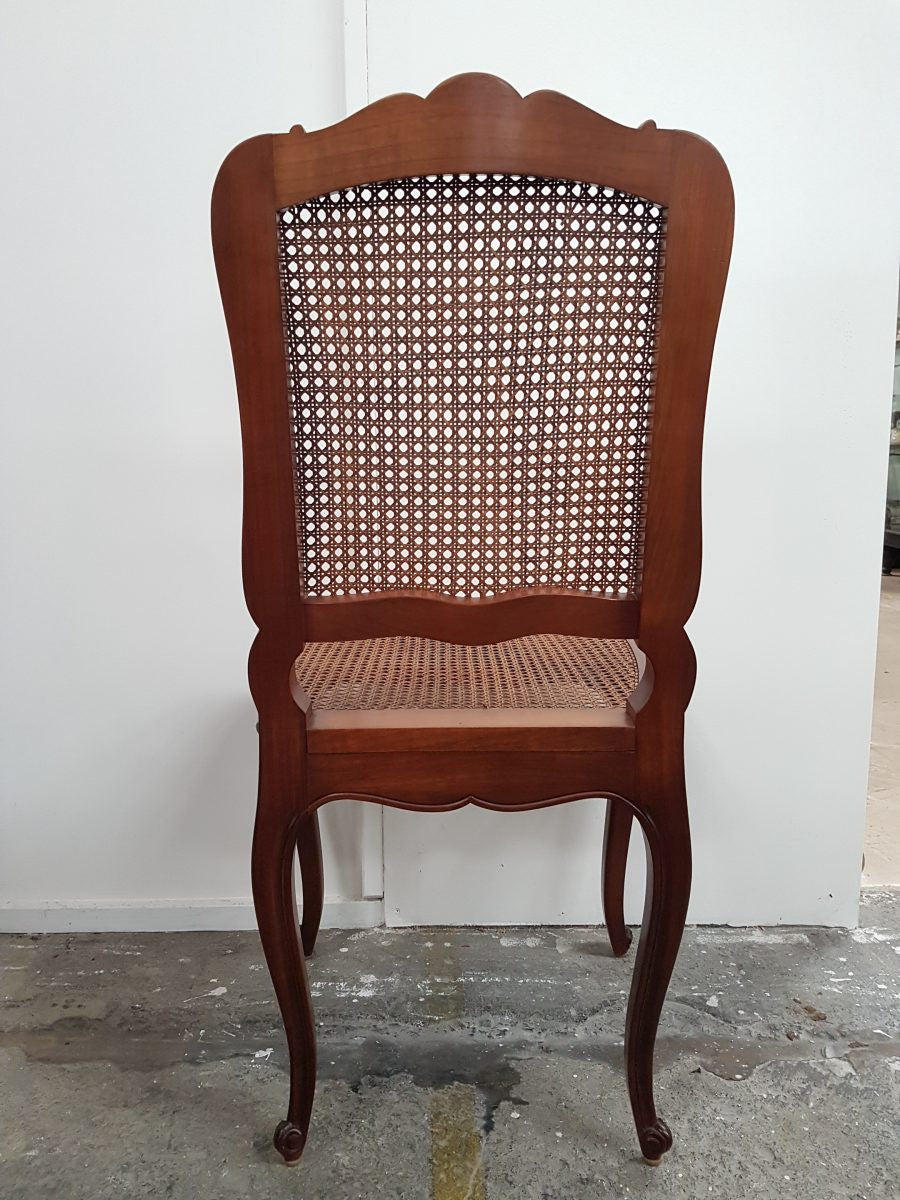 Set Of Six French Cane Chairs