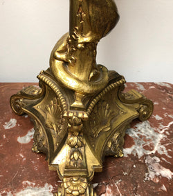 Antique French Ormolu Belle Epoque Lamp Depicting A Lizard | Antique & Vintage | Moonee Ponds Antiques | Australia Wide Delivery