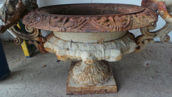 Pair of Antique French Cast Iron Urns | Antique & Vintage | Moonee Ponds Antiques | Australia Wide Delivery