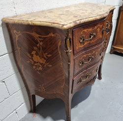 Stunning French Inlaid Three Drawer Commode | Antique & Vintage | Moonee Ponds Antiques | Australia Wide Delivery