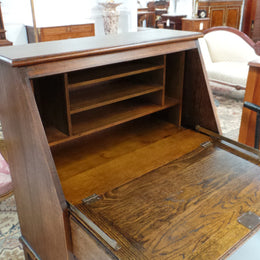 Oak Tudor Style Drop-down Bureau