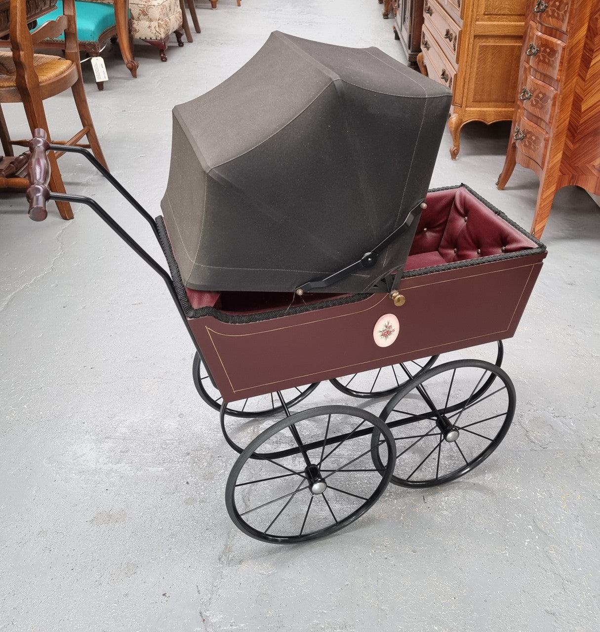 Decorative Dolls Pram | Antique & Vintage | Moonee Ponds Antiques | Australia Wide Delivery