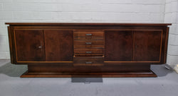 Amazing French Walnut Art deco Four Door Buffet | Antique & Vintage | Moonee Ponds Antiques | Australia Wide Delivery