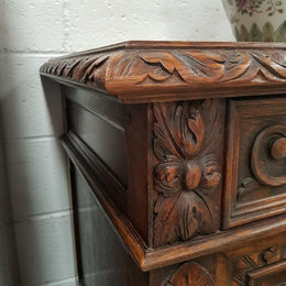 French 20th Century Carved Cabinet