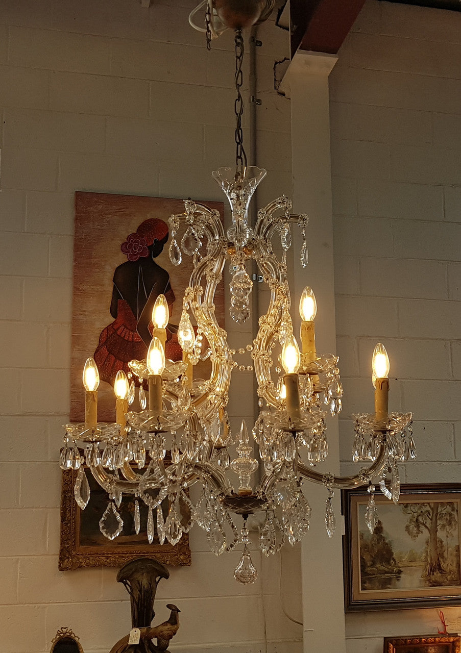 Elegant French Parisian Chandelier | Antique & Vintage | Moonee Ponds Antiques | Australia Wide Delivery
