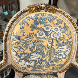Beautiful Pair of French upholstered Arm chairs
