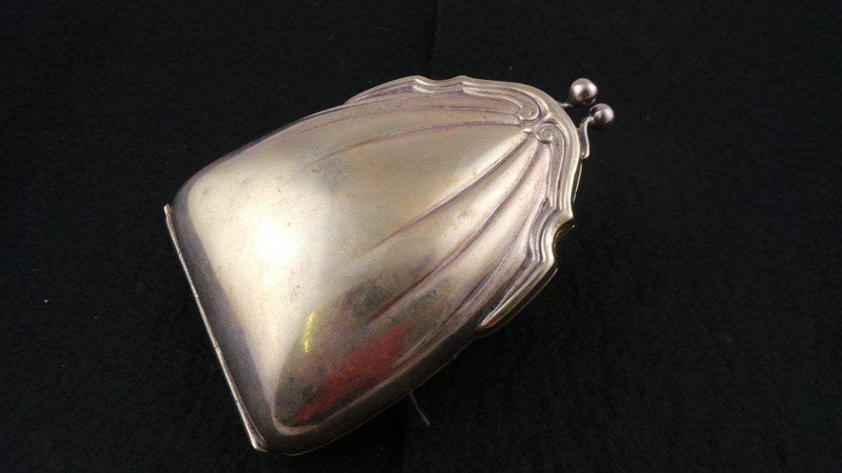 Antique Edwardian Silver Plated Coin Purse | Antique & Vintage | Moonee Ponds Antiques | Australia Wide Delivery